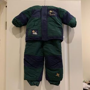 Toddler snow bib and jacket